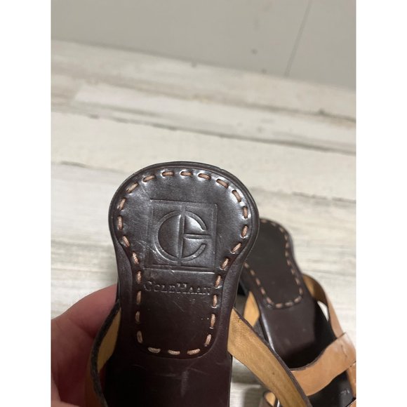 Cole Haan woman’s tan toe sandals size 7.5. - Picture 6 of 7
